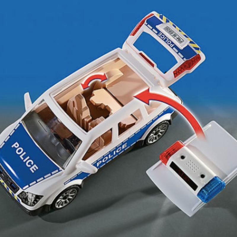 parachute hemel Factureerbaar Playmobil City Action Police Squad Car with Lights and Sound (6920) - The  Good Play Guide