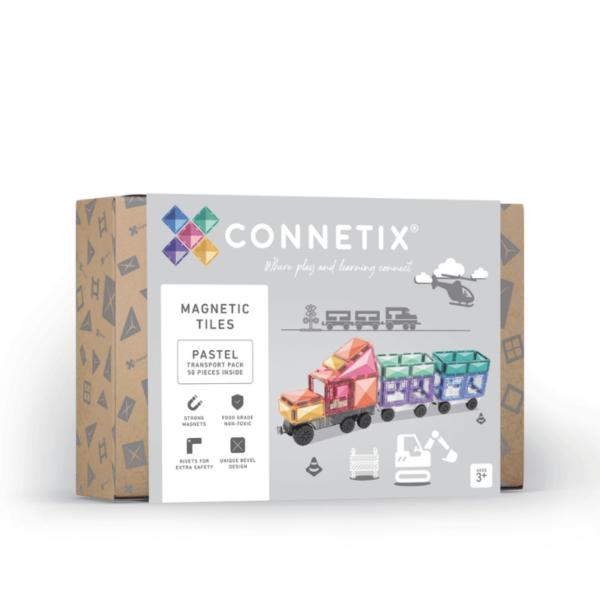 CONNETIX 50 Piece Pastel Transport Pack